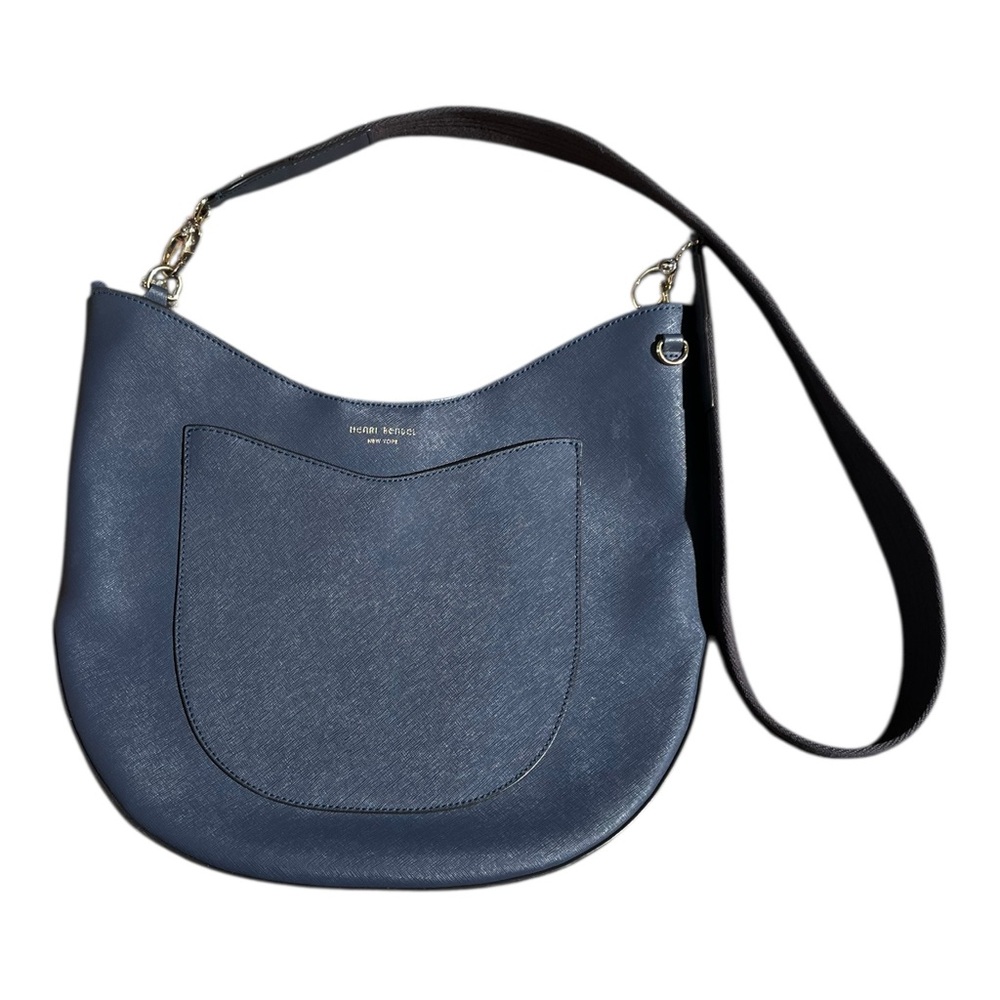henri bendel Navy Blue Leather Shoulder Bag